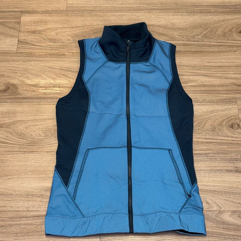 Lululemon Size 8‎ Blue Lets Get Visible Reflective Training Vest Teal
